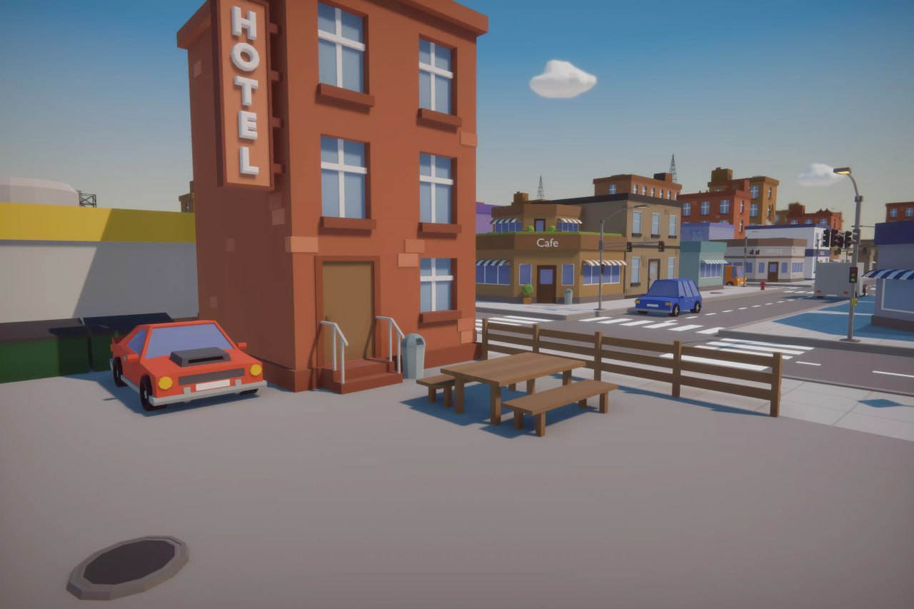 Cartoon Low Poly City Pack📱 - изображение 3